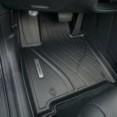 OEDRO Floor Mats & Trunk Cargo Mat with Backrest Mat Fit for 2024 2025 2026 Hyundai Santa Fe Hybrid Calligraphy/SE/SEL/Limited 6/7 Seats, TPE All Weather Custom Fit Floor Liners, Car Mats Full Set - style: 2024-2026 Full Set & Backrest Mats