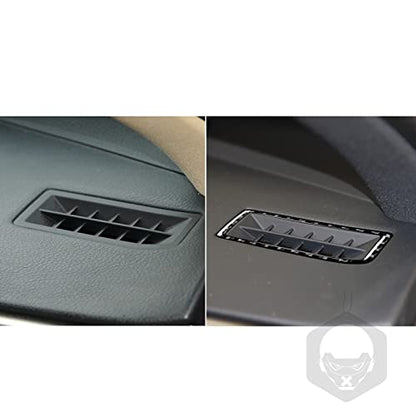 NVCNX Car Dashboard Defogging Air Vent Frame Cover Decal Compatible with Lexus IS250 2014 2015 / IS200t 2016 2017 / IS300 2016-2020 / IS350 2014-2020 Carbon Fiber Interior Trim Accessories Black - color: Air Vent - a