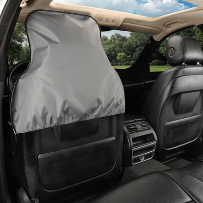 Waterproof Front Seat Covers Grey - Washable Front Car Seat Protectors with Anti Slip Bottom - Durable Auto Seat Cushions Universal Fit for Vehicles Cars SUV Trucks - color: Front Seat Grey