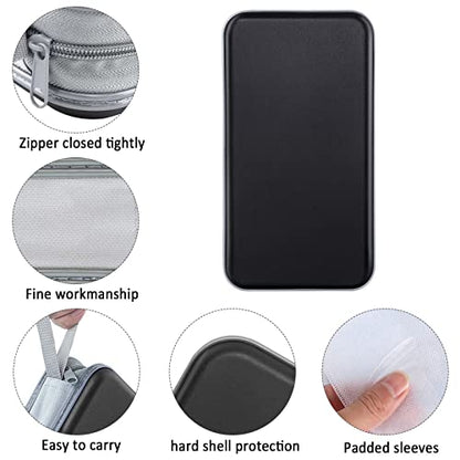 Siveit CD Case, DVD Case Holder 96 Capacity Hard Plastic CD DVD Disc Cases Storage Binder Wallet for Car Home Office Travel (Black) - color: Black