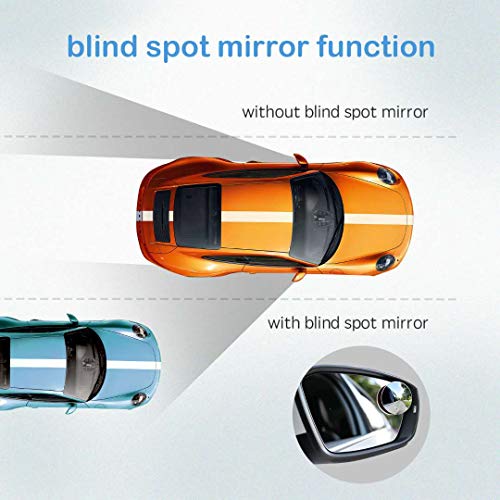 CUNCUI 2pcs Blind Spot Mirror, 360 Degree Adjustabe HD Glass, 2" Round HD Glass Convex Rear View Mirror, for any Car, Van, Suv and Trucks. - size: 1.97in(Round)