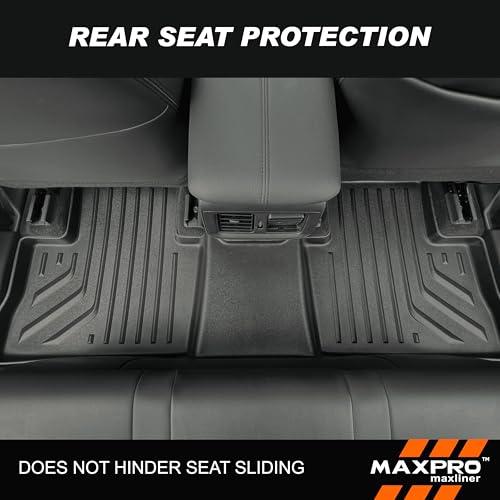 Premium MAXPRO Floor Mats for 2019-2025 Toyota Rav4 1st&2nd Row Complete Set All Weather Mat Waterproof TPE Floor Liners Custom Fit Automotive Floor Mats Toyota Rav4 Accessories Car Mats Full Set SUV - size: 2019-2025 Toyota RAV4 1st&2nd Row (Not for Hybr