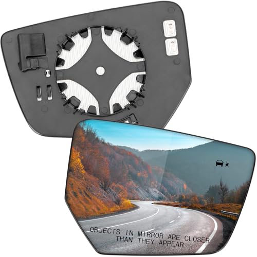 Passenger Side Mirror Replacement for Chevrolet Chevy Impala 2014 2015 2016 2017 2018 2019 2020 - Right Side Mirror Glass, Rear View Mirrors Glass with Power Heated & Blind Spot - size: Passenger Side (Right)
