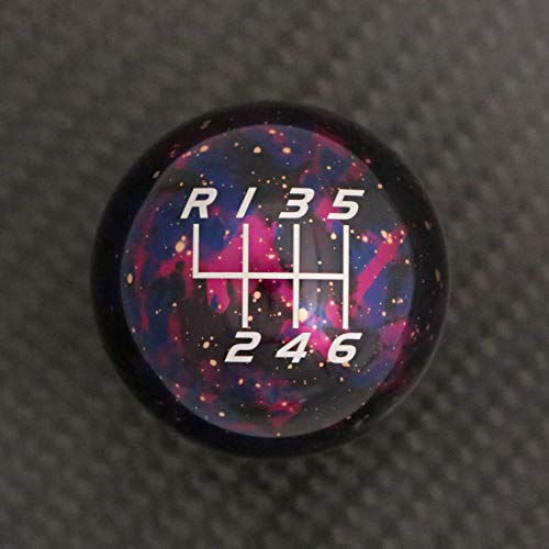 Billetworkz Cosmic Space Shift Knob Compatible with Manual 1999-24 VW MK4/MK5/MK6/MK7/MK8 Golf/GTI/Golf R/Jetta/GLI, Purple Cosmic - color: Cosmic Purple