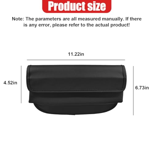 Car Seat Gap Filler Organizer with Lid, Universal Leather Auto Front Seat Storage Box, Adjustable Car Center Console Side Pocket for Phones, Keys, Glasses, Cards, No Seat Belt Block (Black) - color: Black