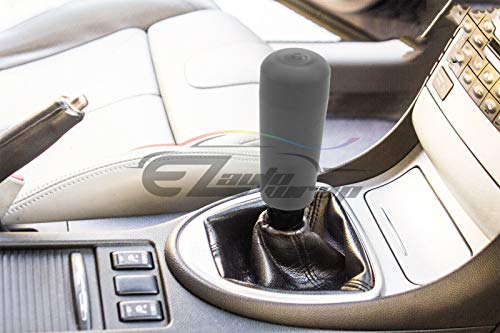EZAUTO WRAP Black Shift Knob Stick Frosted Matte Crystal Bubble Long Throw Gear Shifter 10cm - color: Matte Black, size: 10cm