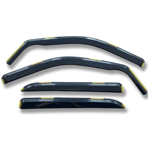 in-Channel Window Visors Sun Rain Guards Vent Deflectors Window Shade for 09-18 Ram 1500/2010-2025 Dodge Ram 2500 & 3500 Only for Crew Cab,19-24 Ram 1500 Crew Cab (Classic Body Only) - size: For 09-18 Ram 1500 Crew Cab