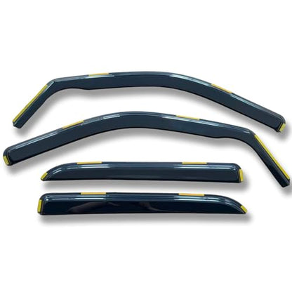 in-Channel Window Visors Sun Rain Guards Vent Deflectors Window Shade for 09-18 Ram 1500/2010-2025 Dodge Ram 2500 & 3500 Only for Crew Cab,19-24 Ram 1500 Crew Cab (Classic Body Only) - size: For 09-18 Ram 1500 Crew Cab