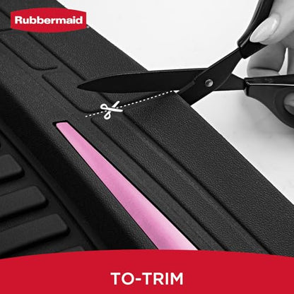 Rubbermaid Car Floor Mats Full Set – Premium All-Weather Car Mat with Brushed Aluminum Inserts, Universal Trim-to-Fit Design, Anti-Slip Backing for Cars, SUVs, Trucks, and Vans - color: Pink
