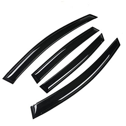 4 Pieces Smoke Tinted Tape-On Side Window Visor Deflectors Rain Guards Designed for 2018-2023 XV Crosstrek 2017-2022 Impreza Hatchback - size: 2018-2022 Subaru XV Crosstrek