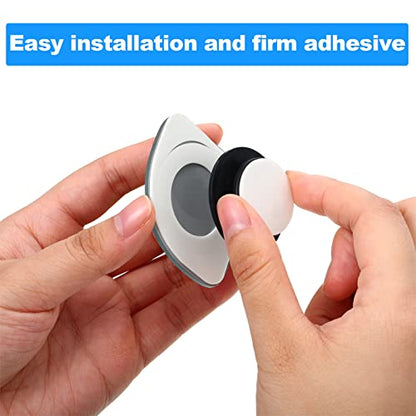 Mudder 4 Pcs Blind Spot Automobile Car Mirror Glass Frameless Convex Mirror Blindspot Side Blindspot Rearview Wide-angled Rear View Mirrors with Adjustable Stick for Suv Trucks Car Accessories