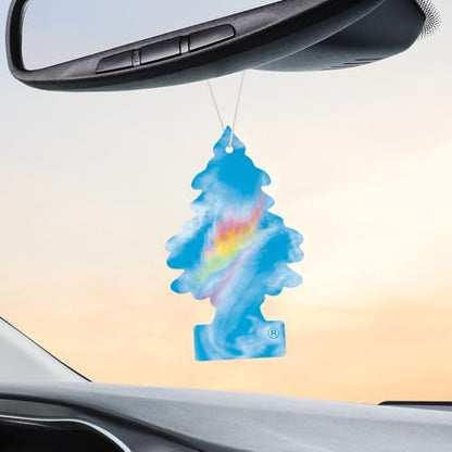 LITTLE TREES Car Air Freshener | Hanging Tree Provides Long Lasting Scent for Auto and Home | 24 Air Fresheners |Fire Rainbow - color: Fire Rainbow