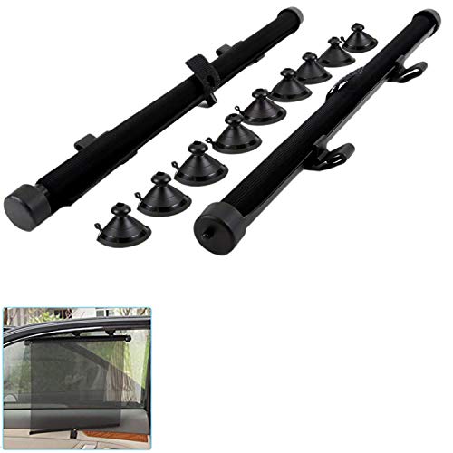 Car Sun Shade for Baby, Car Window Shade Automatic Roller Retractable Sunshades for Side Windows, Blocks 98% of Harmful UV Rays with Suction Cups, UV Protection for Baby & Pets Windshield Sun Shade