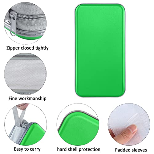 CD Case, Siveit DVD Case Holder 96 Capacity Hard Plastic CD DVD Disc Cases Storage Binder Wallet for Car Home Office Travel (Green) - color: Green