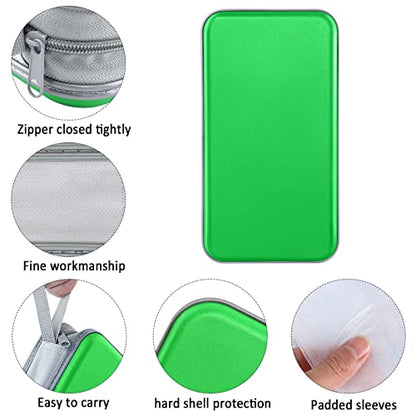 CD Case, Siveit DVD Case Holder 96 Capacity Hard Plastic CD DVD Disc Cases Storage Binder Wallet for Car Home Office Travel (Green) - color: Green