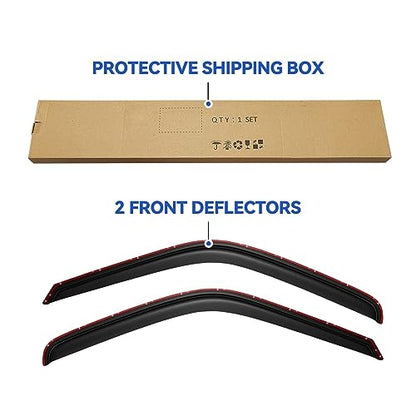 in-Channel Window Visors Rain Guards for 1994-2001 Dodge Ram 1500, Window Wind Deflectors Vent Shades for 94-02 Ram 2500 3500 - size: 1994-2001 ram 1500-regular cab