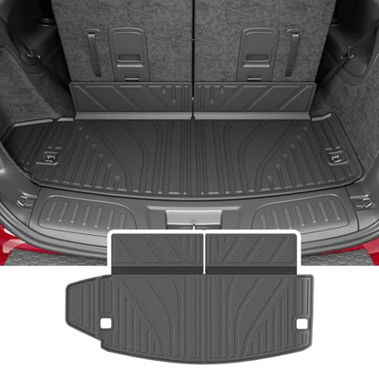 powoq Trunk Mat Compatible with 2016-2026 Dodge Durango 6&7 Seats TPE Trunk Liner Cargo Liner Replacement for 2016-2026 Dodge Durango Accessories (Trunk Mat 6&7 Seats) - color: Trunk Mat 6&7 Seats