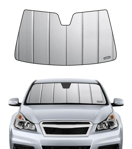 Pigenius Windshield Sunshade for Subaru Legacy/Outback 2010-2014 No Eyesight, Premium Grey Leather Finish - color: gray, size: for legacy/outback 2010-2014 without eyesight