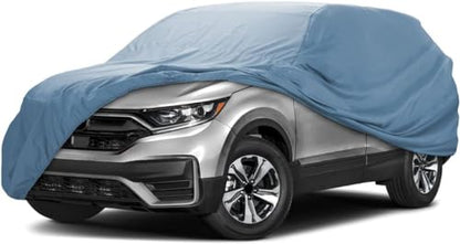 iCarCover 18-Layers Premium Universal Fit SUV Car Cover Waterproof All Weather Sun Rain Snow UV Protection Outdoor Indoor Full Exterior Covers for Automobiles Sedan Hatch Coupe Fit for 174-178 inch - size: 18. Fit Mid Size SUV Length 174-178 inch