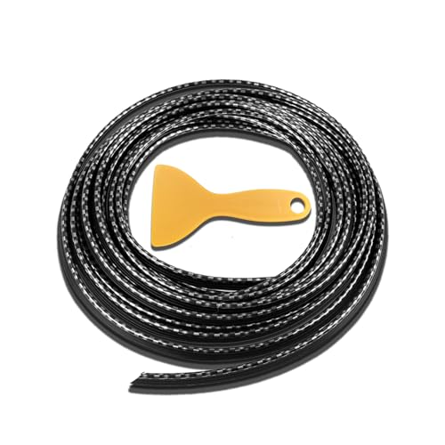 Car Interior Moulding Trim Strips, 33Ft/10M Universal Electroplating Decoration Filler Insert Strips, Styling Dashboard DIY Flexible Strip with Installing Tool (Carbon Fiber) - color: Carbon Fiber