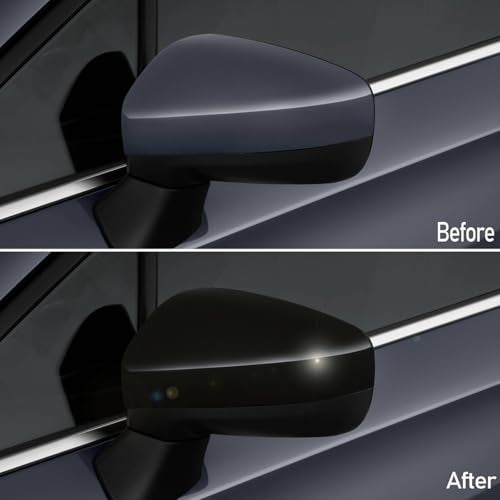 Gloss Black Side Mirror Cover Cap Fits For 2017 2018 2019 2020 2021 2022 2023 Subaru Impreza Replace 91054FL00A，91054FL01A - color: Gloss Black