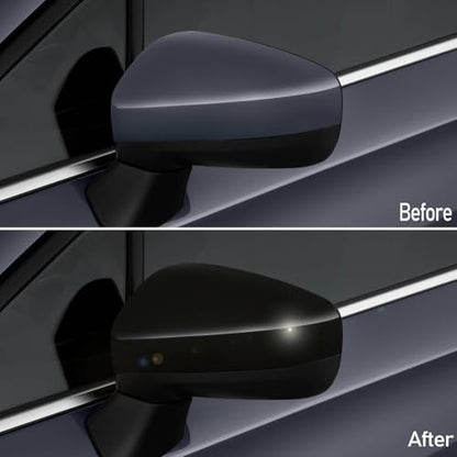 Gloss Black Side Mirror Cover Cap Fits For 2017 2018 2019 2020 2021 2022 2023 Subaru Impreza Replace 91054FL00A，91054FL01A - color: Gloss Black