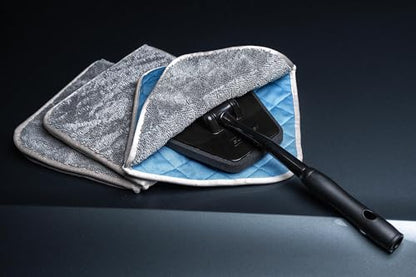 Autofiber The Reacher Glass Cleaning Kit w/Glass Flip Towels (Smooth/Twist)
