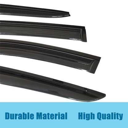 Outside Window Visors Rain Guards for Nissan Altima 2019-2024 Window Wind Deflectors Vent Visor Sun Shades 4pc Dark Smoke - size: For Altima 19-24