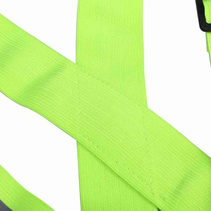 Reflective Vest High Visibility Safety Vest Strap Adjustable and Elastic Gear for Running Cycling Jogging and Walking, Lightweight Night Safety Equipment with Large Reflective - color: Green