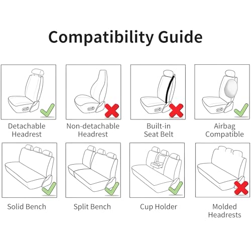 Car Seat Covers Front Seats Burgundy, Luxury Faux Leather Women Waterproof Non-Slip Seat Protector Universal Fit for Most Cars SUVs Trucks Pick-ups Car Accessories Interio(Wine Red-Front Seats) - color: Wine Red-Front Seats