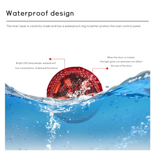 Dickno 4 PCS Wireless Car Door LED Warning Lights, 5 LED Roadside Auto Flashing Safety Signal for Anti Rear End Collision, Universal Strobe for Car SUV Truck (Red) - color: Red