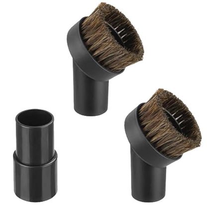 3PCS Horse Hair Brush Vacuum Attachment Set, For Shark Vacuum Attachment, For Multiple Household Vacuum Cleaners, 1 1/4" Vacuum Attachments Included - style: 3Pack for Shark Vacuum Brush Attachment