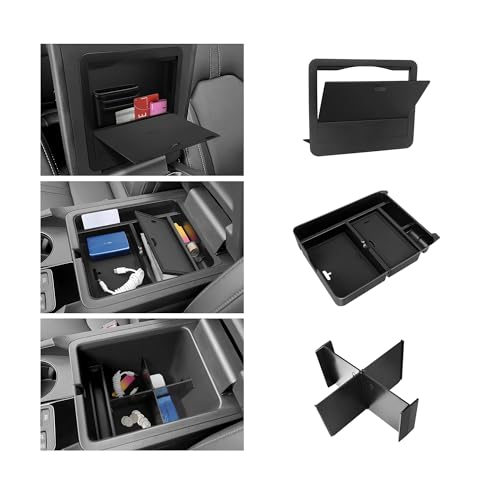 3PCS Center Console Organizer Compatible with Honda 2023-2025 2026 Pilot & 2024-2026 Passport & 2024 2025 Ridgeline Accessories Armrest Divider Hidden Box Organizer - color: 3PCS Storage Box