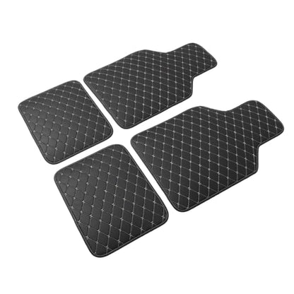 POPETPOP 4Pcs Wearable Car Floor Mats with Anti-Slip PVC Material Fit Foot Pads for Front and Rear Protection Auto Carpet for Cars and Suvs