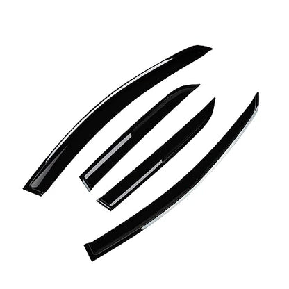 4 Pieces Smoke Tinted Tape-On Side Window Deflectors Rain Guards Designed for 2018-2023 EcoSport - size: 2018-2023 EcoSport