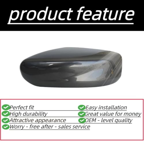 Mirror Cover Caps Housing Replacement for Nissan Altima 2013-2018 (GRAY) - style: GRAY