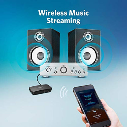 Anker Soundsync Bluetooth Receiver for Music Streaming with Bluetooth 5.0, Dual Device Connection, Handsfree Calls, 12-Hour Battery Life, for Car & Home Stereo - Signal Reception Only - size: Small