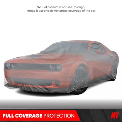 Motor Trend Breathable Lightweight Car Cover, Anti-Moisture Build-Up Water-Resistant Scratch-Resistant Travel-Friendly, Universal Fit for Cars SUVs Trucks Vans All-Weather Outdoor/Indoor, (XXL) 228" L - size: XXL