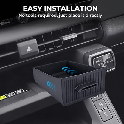 Center Console Organizer Tray Storage Box for Toyota RAV4 2026, Interior Accessories Removable Insert Drawer Tray for 2026 RAV 4, Black - style: 12) Fits for RAV4 2026, Console Drawer