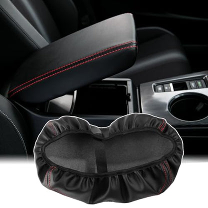 CKE Compatible with Honda Civic 2026 2025 2024 2023 2022 with CVT Car Center Console Armrest Cover Armrest Storage Box Lids Seat Cover Protector -Black (Red line) - color: Black (Red Line)