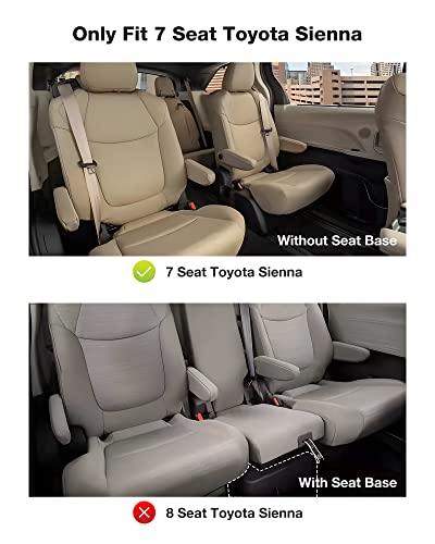 3W Floor Mat for Toyota Sienna 2021-2026 (Only for 7 Seat), TPE All Weather Custom Fit Floor Liner for Toyota Sienna 2nd and 3rd Row Car Liners(Not Fit 2025 2026 Platinum Edition) - style: 1. Sienna 7 S|21-26|2-3Floor Mats