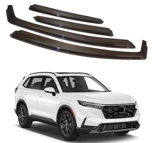 in-Channel Car Window Rain Guard Compatible with Honda CR-V (202307-) 4pcs, Taiwan Made Precise & Transparent Car Wind Deflectors No Water Leakage Visors - size: CR-V (202307-) 4pcs