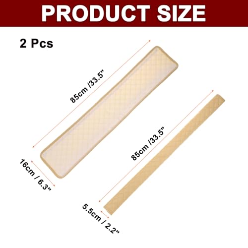 HARFINGTON 2pcs Shoulder Strap Cushions 33.5 Inch Car Seat Belt Pads Cover Auto Seatbelt Strap Shoulder Pad Automotive Seat Belt Cushion Pad for Auto SUV Truck, Beige - color: Beige, size: 33.5 Inch