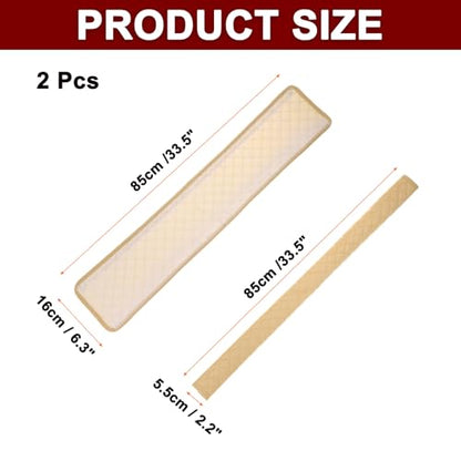 HARFINGTON 2pcs Shoulder Strap Cushions 33.5 Inch Car Seat Belt Pads Cover Auto Seatbelt Strap Shoulder Pad Automotive Seat Belt Cushion Pad for Auto SUV Truck, Beige - color: Beige, size: 33.5 Inch
