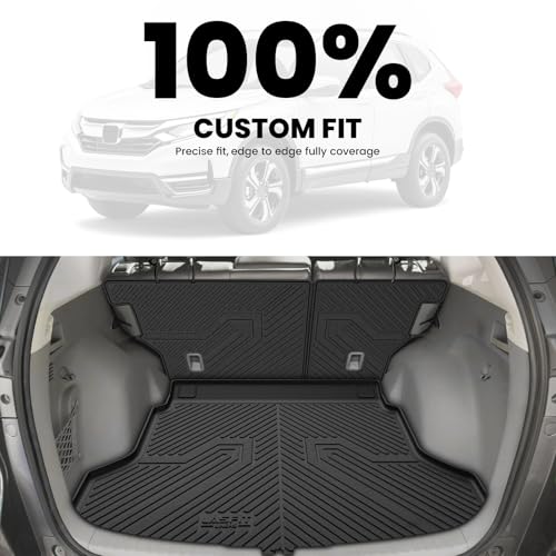 LASFIT Full Set Floor Mats for Honda CR-V 2012-2016 EX & LX & SE, All Weather TPE Custom Fit Floor Liners 1st & 2nd Row & Seat Back Mat & Cargo Mat (Not Fit EX-L & Touring) - style: 2）For Honda CR-V | 2012-2016 | Full Set with Seat Back Mat
