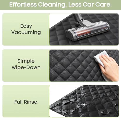 SUV Cargo Liner for Dogs, Waterproof Pet Cargo Cover with Bumper Flap Protector, Scrachproof Non-Slip Dog Seat Mat for SUVs Sedans Vans, Large Size Universal Fit
