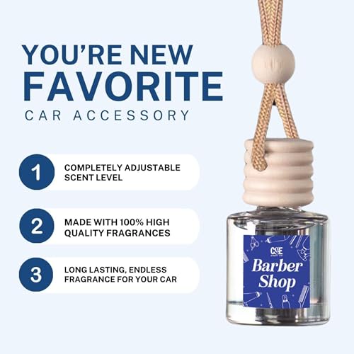 C&E Craft Co Hanging Car Air Freshener Diffuser 2 Pack, Long Lasting Fragrance Oil Car Freshener, Glass Bottle Auto Air Freshener, Made in USA (Midnight Ice) - size: 0.68 Fl Oz (Pack of 1)