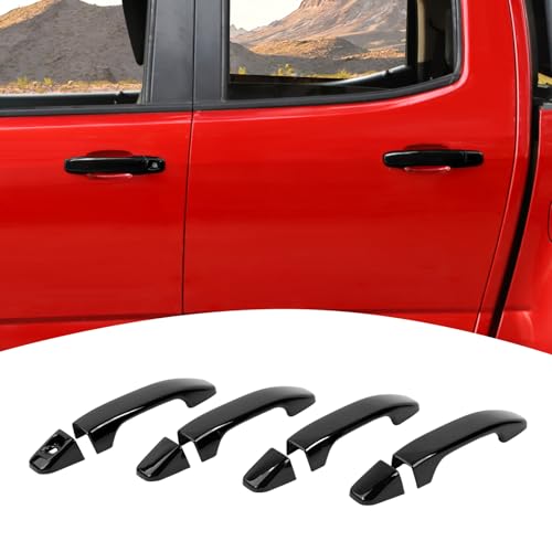 for Colorado Door Handle Cover Trim for Chevy Colorado/GMC Canyon 2014-2022 Black Exterior Accessories 4pcs - color: Black