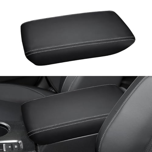 INTGET Center Console Cover for 2025 2026 Honda Civic Accessories 2022 2023 2024 Leather Interior 11th gen Civic Sport Hatchback Car Arm Rest Armrest Cover Lid Protector Seat Elbow (Gray Stitches) - color: Black with Gray Stitches