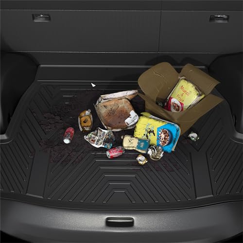 YITAMOTOR Cargo Trunk Liner Compatible with 2023-2025 Honda Pilot, Cargo Mat with Backrest Mat Behind 3rd Row Back Seat Protector, All Weather Custom Fit Black Cargo Mats - style: 2023-2025 Pilot CargoMats with Backrest Mat